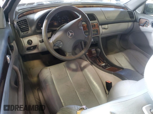 2000 Mercedes-Benz CLK with VIN WDBLK65G9YT034723, listed as a Copart auction lot 50038375 with 129,995 mi miles and Salvage Title. Bid and sale history available at carsss.com. Image 8.