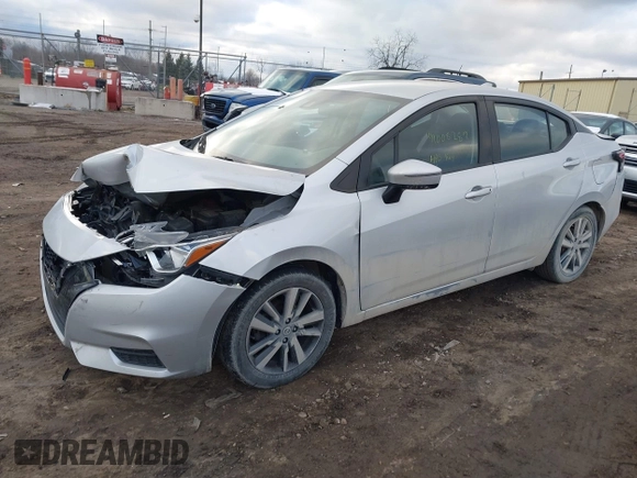 2021 Nissan Versa SV with VIN 3N1CN8EV8ML844199, listed as a IAAI auction lot 41008289 with 95,249 mi miles. Bid and sale history available at carsss.com. Image 2.