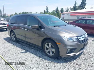 2019 Honda Odyssey EX-L z VIN 5FNRL6H78KB046912, wystawiony jako IAAI lot #42581023 z przebiegiem 67 386 mil mil oraz . Historia ofert i sprzedaży dostępna na DreamBid. Obrazek 1.