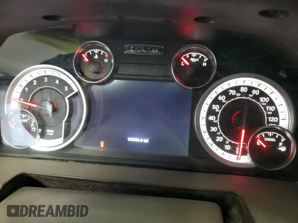 2013 Ram 3500 Big Horn with VIN 3C63R3DL8DG578607, listed as a Copart auction lot 72923494 with 173,784 mi miles and Salvage Title. Bid and sale history available at carsss.com. Image 9.