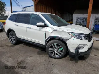 2017 Honda Pilot Elite with VIN 5FNYF6H09HB019359, listed as a Copart auction lot 49172175 with 25,167 mi miles and Salvage Title. Bid and sale history available at DreamBid. Image 4.