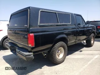 1991 Ford F-150 with VIN 1FTEF14N8MLA61875, listed as a Copart auction lot 58577514 with 114,489 mi miles and Salvage Title. Bid and sale history available at carsss.com. Image 3.