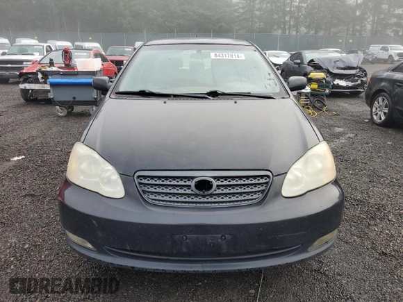 2005 Toyota Corolla CE with VIN 1NXBR30E75Z463700, listed as a Copart auction lot 84317814 with 210,910 mi miles and Clean Title. Bid and sale history available at DreamBid. Image 5.