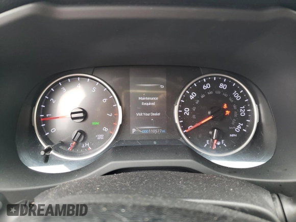 2019 Toyota RAV4 XLE with VIN JTMP1RFV4KD037700, listed as a Copart auction lot 60989525 with 110,577 mi miles and Salvage title. Bid and sale history available at DreamBid. Image 9.
