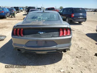 2022 Ford Mustang EcoBoost with VIN 1FA6P8TH6N5104725, listed as a Copart auction lot 46689865 with 48,796 mi miles and Salvage title. Bid and sale history available at DreamBid. Image 6.