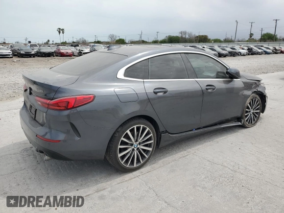 2020 BMW 2 Series 228i xDrive with VIN WBA73AK08L7F53354, listed as a Copart auction lot 50520955 with 40,365 mi miles and Salvage Title. Bid and sale history available at carsss.com. Image 3.