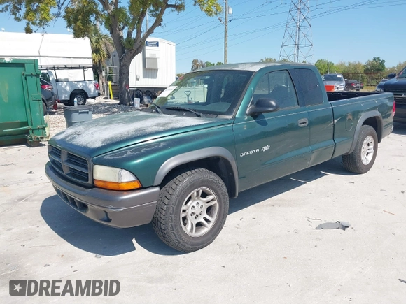2002 Dodge Dakota with VIN 1B7GL12X32S619222, listed as a IAAI auction lot 41793106 with 97,649 mi miles and . Bid and sale history available at carsss.com. Image 2.