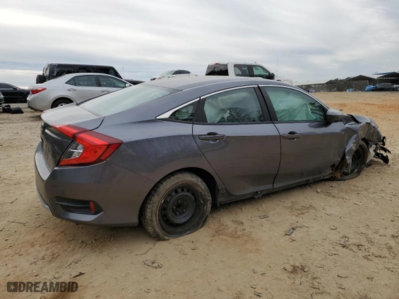 2020 Honda Civic Sedan LX with VIN 2HGFC2F66LH581739, listed as a Copart auction lot 42097625 with 55,606 mi miles and Salvage Title. Bid and sale history available at carsss.com. Image 3.