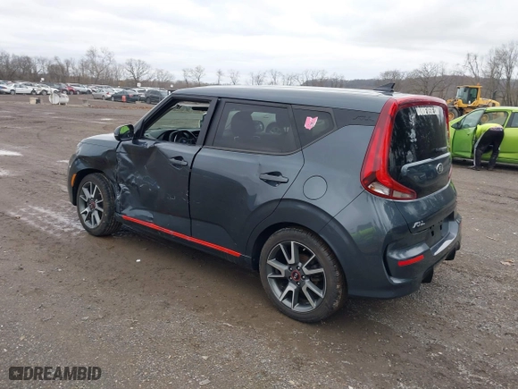 2020 Kia Soul GT-Line with VIN KNDJ63AU1L7078238, listed as a IAAI auction lot 41931330 with 38,484 mi miles. Bid and sale history available at carsss.com. Image 3.