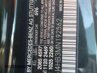 2021 Mercedes-Benz CLA 250 z VIN W1K5J4HB3MN192562, wystawiony jako Copart lot #42487615 z przebiegiem 42 600 mil mil oraz Szkoda całkowita • Salvage title. Historia ofert i sprzedaży dostępna na DreamBid. Obrazek 12.