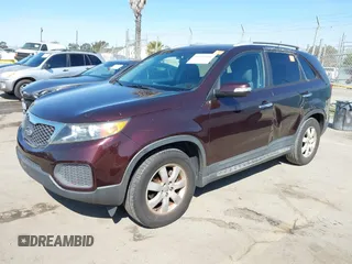2012 Kia Sorento LX with VIN 5XYKT4A27CG280165, listed as a IAAI auction lot 41851408 with 119,218 mi miles. Bid and sale history available at carsss.com. Image 2.