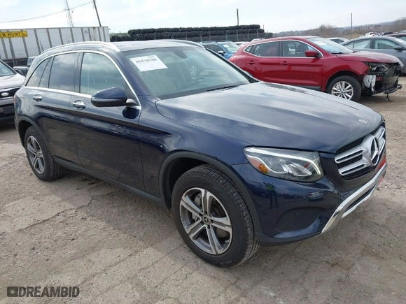 2019 Mercedes-Benz GLC with VIN WDC0G4KB3KV117959, listed as a IAAI auction lot 41838588 with NaN miles. Bid and sale history available at carsss.com. Image 1.