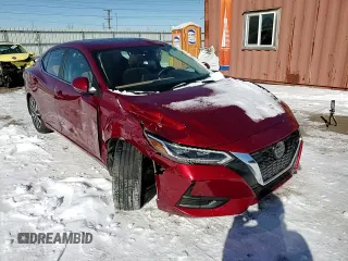 2020 Nissan Sentra SV with VIN 3N1AB8CV4LY313392, listed as a Copart auction lot 44947555 with 29,803 mi miles and Salvage Title. Bid and sale history available at DreamBid. Image 10.