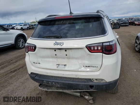 2021 Jeep Compass Limited with VIN 3C4NJDCBXMT506130, listed as a Copart auction lot 54016825 with 40,132 mi miles and Salvage Title. Bid and sale history available at DreamBid. Image 6.