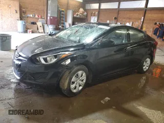 2016 Hyundai Elantra SE z VIN 5NPDH4AE6GH684674, wystawiony jako Copart lot #58305815 z przebiegiem Nie podano mil oraz Szkoda całkowita • Salvage title. Historia ofert i sprzedaży dostępna na DreamBid. Obrazek 1.