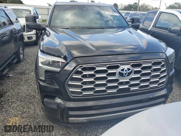 2023 Toyota Sequoia SR5 with VIN 7SVAAAAA5PX001618, listed as a Copart auction lot 74738914 with 27,668 mi miles and Salvage Title. Bid and sale history available at carsss.com. Image 5.