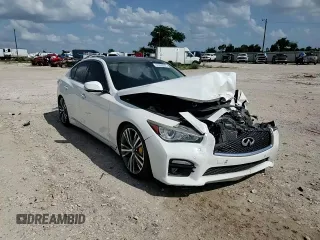 2015 Infiniti Q50 Sport with VIN JN1BV7AP5FM346998, listed as a Copart auction lot 61992655 with 105,215 mi miles and Salvage title. Bid and sale history available at DreamBid. Image 13.
