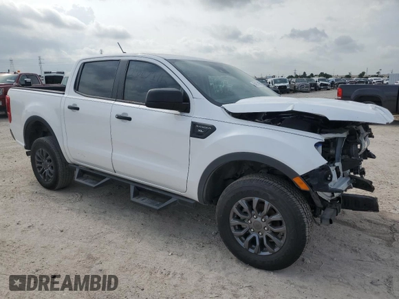 2023 Ford Ranger XL with VIN 1FTER4EH6PLE32375, listed as a Copart auction lot 54883175 with 0 mi miles and Salvage Title. Bid and sale history available at carsss.com. Image 4.