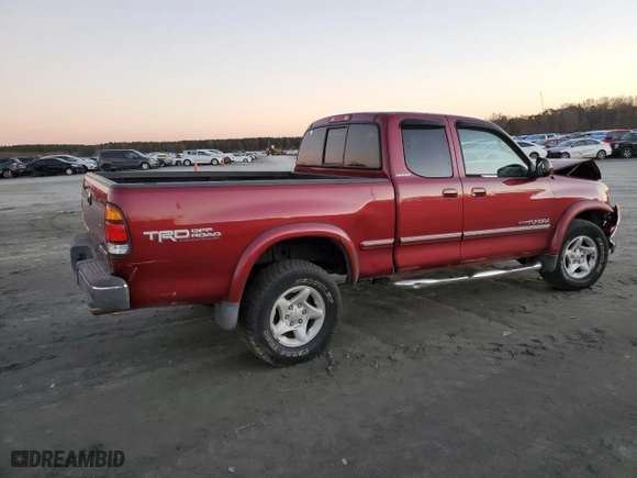 2001 Toyota Tundra Ltd with VIN 5TBBT48151S214199, listed as a Copart auction lot 81174404 with 165,256 mi miles and Salvage Title. Bid and sale history available at carsss.com. Image 3.