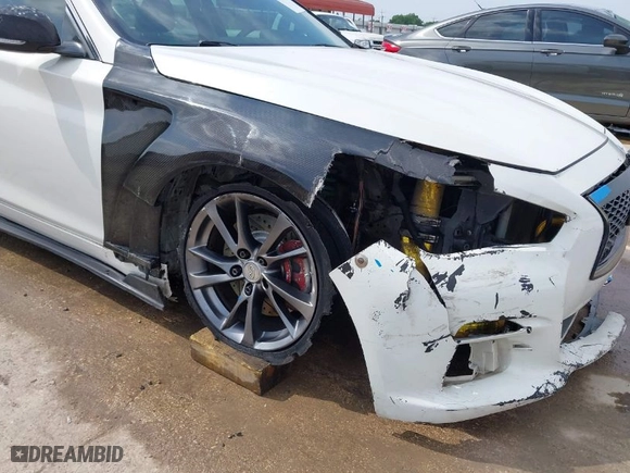 2015 Infiniti Q50 Premium with VIN JN1BV7AP9FM353808, listed as a IAAI auction lot 41952957 with 122,193 mi miles. Bid and sale history available at carsss.com. Image 6.