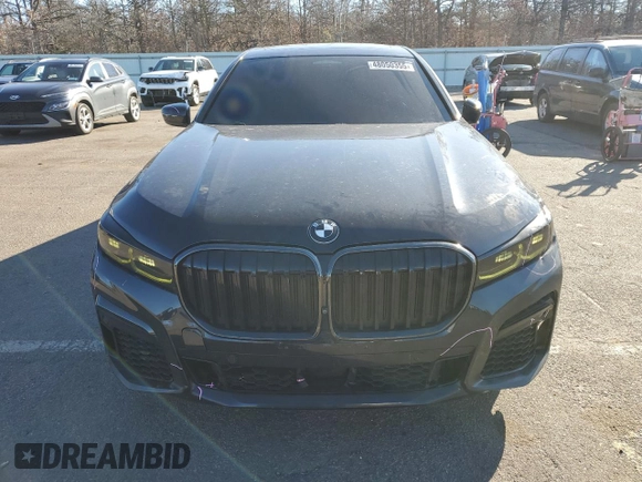 2021 BMW 7 Series 750i xDrive with VIN WBA7U2C03MCE67380, listed as a Copart auction lot 48050355 with 49,353 mi miles and Salvage Title. Bid and sale history available at carsss.com. Image 5.