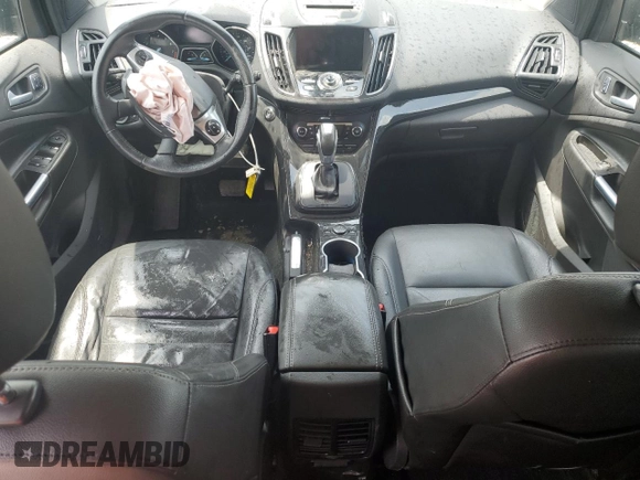 2015 Ford Escape Titanium with VIN 1FMCU9J91FUA38787, listed as a Copart auction lot 59749735 with 132,536 mi miles and Salvage title. Bid and sale history available at DreamBid. Image 8.