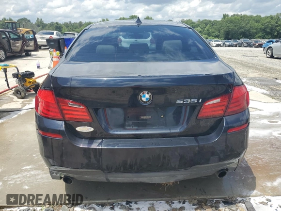 2013 BMW 5 Series 535i with VIN WBAFR7C50DC828552, listed as a Copart auction lot 60445315 with 174,832 mi miles and Salvage title. Bid and sale history available at DreamBid. Image 6.