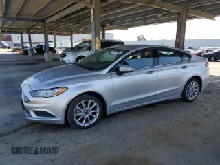 2017 Ford Fusion SE with VIN 3FA6P0HD3HR257927, listed as a Copart auction lot 52591085 with 107,443 mi miles and Clean Title. Bid and sale history available at DreamBid. Image 1.