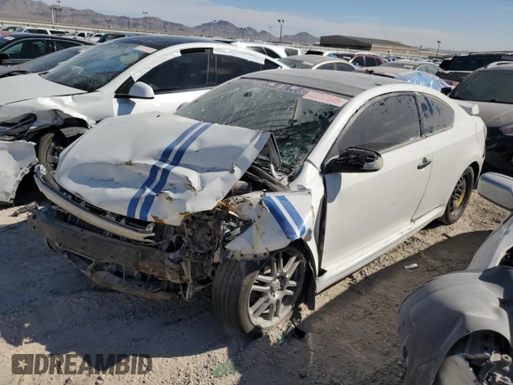 2010 Scion tC with VIN JTKDE3B73A0318249, listed as a Copart auction lot 43237845 with 0 mi miles and Salvage Title. Bid and sale history available at carsss.com. Image 1.