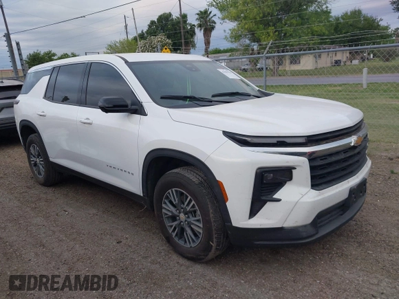 2024 Chevrolet Traverse FWD LS with VIN 1GNEREKS9RJ235213, listed as a IAAI auction lot 41967916 with 13,668 mi miles and . Bid and sale history available at DreamBid. Image 1.