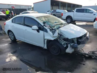 2012 Honda Civic Sdn LX with VIN 19XFB2F5XCE025289, listed as a IAAI auction lot 40777323 with 198,115 mi miles. Bid and sale history available at carsss.com. Image 1.
