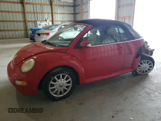 2005 Volkswagen Beetle GLS with VIN 3VWCM31Y65M360978, listed as a Copart auction lot 62787655 with 139,536 mi miles and Salvage title. Bid and sale history available at DreamBid. Image 1.
