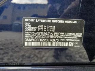 2024 BMW 3 Series M340i xDrive with VIN 3MW49FF02R8E70970, listed as a Copart auction lot 84431924 with 12,286 mi miles and Salvage Title. Bid and sale history available at carsss.com. Image 14.