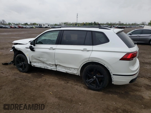2024 Volkswagen Tiguan SE R-Line Black with VIN 3VV8B7AX5RM106702, listed as a Copart auction lot 54958375 with 47,099 mi miles and Salvage title. Bid and sale history available at DreamBid. Image 2.