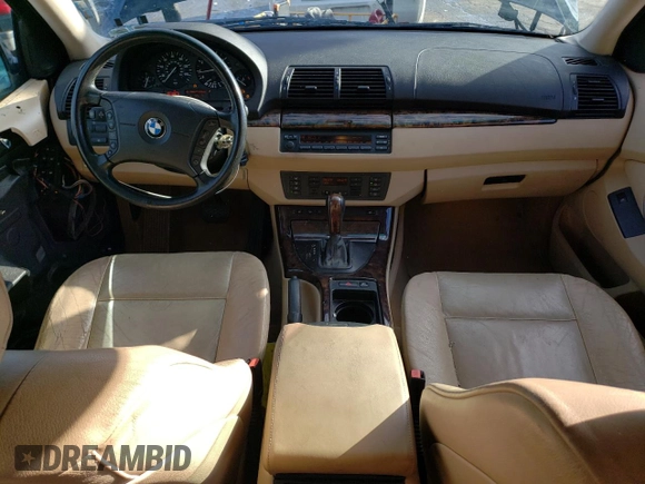 2001 BMW X5 3.0i with VIN WBAFA53591LM82573, listed as a Copart auction lot 88880495 with 221,980 mi miles and Salvage Title. Bid and sale history available at carsss.com. Image 8.