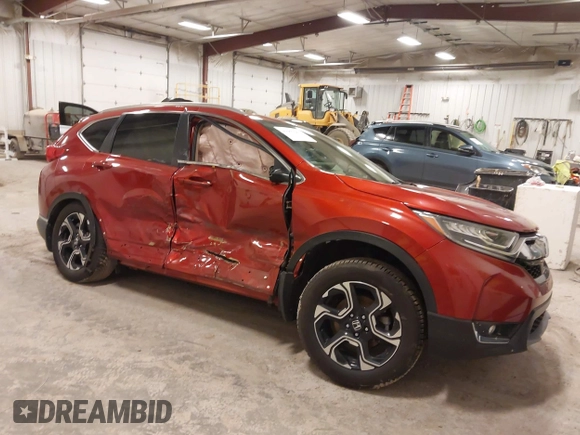 2018 Honda CR-V Touring with VIN 5J6RW2H98JL002142, listed as a IAAI auction lot 41957901 with Not Provided miles. Bid and sale history available at carsss.com. Image 1.