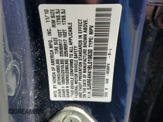 2011 Honda CR-V SE z VIN 5J6RE4H41BL019630, wystawiony jako Copart lot #57587615 z przebiegiem 167 281 mil mil oraz Szkoda całkowita • Salvage title. Historia ofert i sprzedaży dostępna na DreamBid. Obrazek 13.