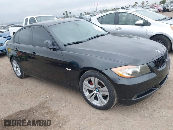 2007 BMW 3 Series 328i with VIN WBAVA37577NL14969, listed as a IAAI auction lot 41892650 with 184,240 mi miles and . Bid and sale history available at DreamBid. Image 1.