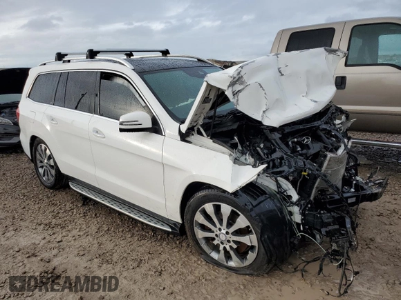 2017 Mercedes-Benz GLS with VIN 4JGDF6EE4HA772512, listed as a Copart auction lot 36713303 with 0 mi miles. Bid and sale history available at carsss.com. Image 4.