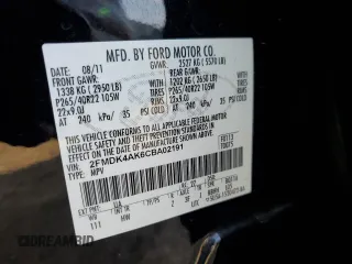 2012 Ford Edge Sport with VIN 2FMDK4AK6CBA02191, listed as a Copart auction lot 42159645 with 189,379 mi miles and Salvage Title. Bid and sale history available at carsss.com. Image 13.