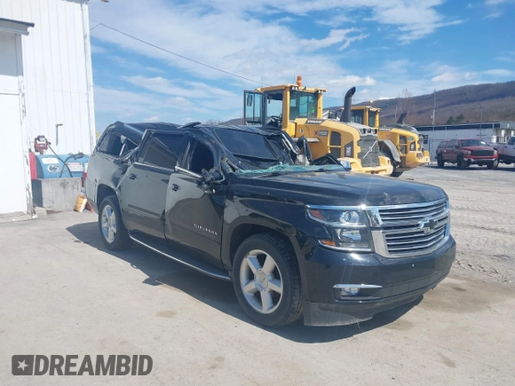 2015 Chevrolet Suburban LTZ with VIN 1GNSKKKC9FR280390, listed as a IAAI auction lot 41882449 with 80,499 mi miles and . Bid and sale history available at DreamBid. Image 1.