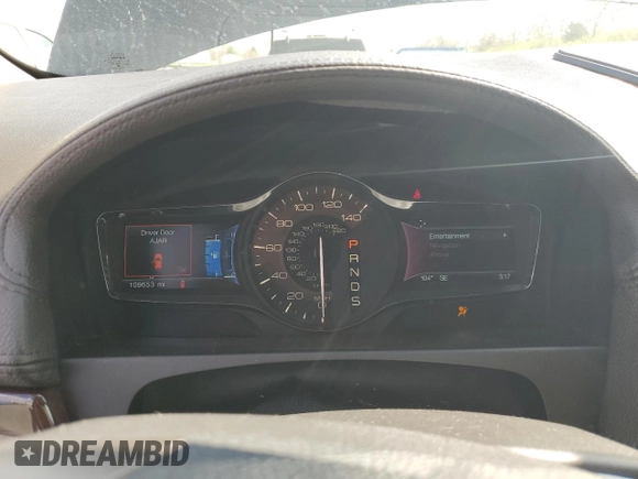 2015 Lincoln MKX with VIN 2LMDJ8JK0FBL20813, listed as a Copart auction lot 52284735 with 109,653 mi miles and Salvage Title. Bid and sale history available at DreamBid. Image 9.