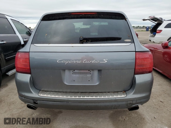 2006 Porsche Cayenne S with VIN WP1AB29P56LA61215, listed as a Copart auction lot 75462624 with 0 mi miles and Salvage Title. Bid and sale history available at carsss.com. Image 6.