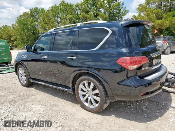 2013 Infiniti QX56 with VIN JN8AZ2NF0D9551134, listed as a Copart auction lot 58924945 with 167,585 mi miles and Clean title. Bid and sale history available at DreamBid. Image 2.