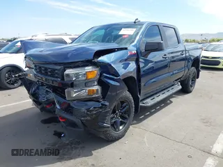 2021 Chevrolet Silverado 1500 Custom Trail Boss with VIN 3GCPYCEF0MG137222, listed as a IAAI auction lot 41906200 with 29,517 mi miles and . Bid and sale history available at DreamBid. Image 2.
