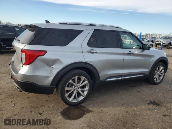 2022 Ford Explorer Platinum with VIN 1FM5K8HC2NGA20340, listed as a Copart auction lot 84828474 with 39,477 mi miles and Salvage Title. Bid and sale history available at carsss.com. Image 3.