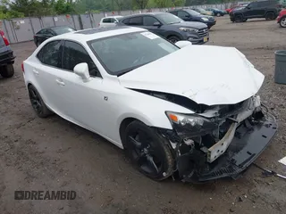 2014 Lexus IS 350 with VIN JTHBE1D22E5002420, listed as a IAAI auction lot 42260031 with 122,407 mi miles and . Bid and sale history available at DreamBid. Image 1.