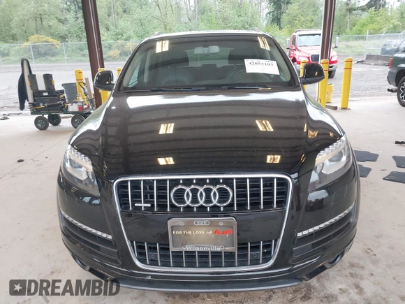 2015 Audi Q7 Premium Plus with VIN WA1LGAFE2FD020974, listed as a IAAI auction lot 42053103 with 107,013 mi miles and . Bid and sale history available at DreamBid. Image 12.