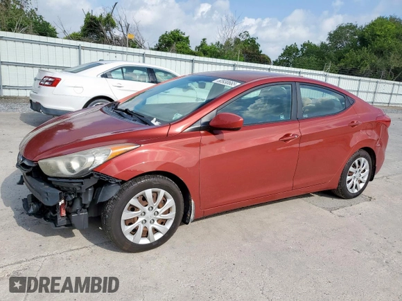 2012 Hyundai Elantra GLS z VIN KMHDH4AE2CU245970, wystawiony jako Copart lot #60930665 z przebiegiem 141 303 mil mil oraz Czysty tytuł • Clean title. Historia ofert i sprzedaży dostępna na DreamBid. Obrazek 1.