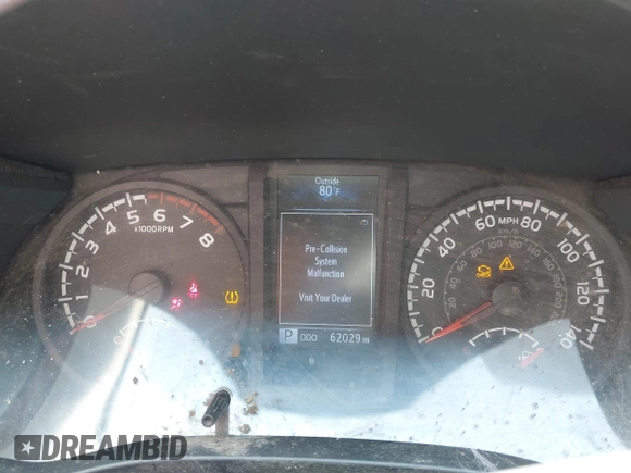 2019 Toyota Tacoma SR with VIN 5TFSX5EN7KX070319, listed as a IAAI auction lot 42475609 with 62,029 mi miles and . Bid and sale history available at DreamBid. Image 7.
